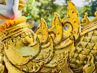 statue of a woman with a butterfly
