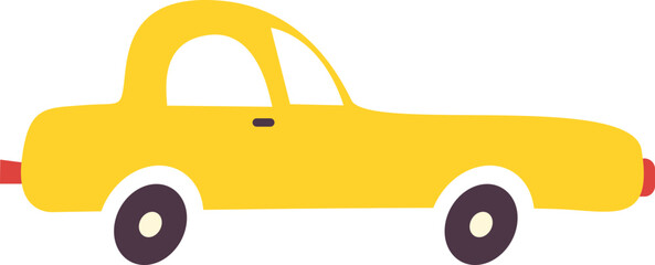 Cartoon Kids Car Element