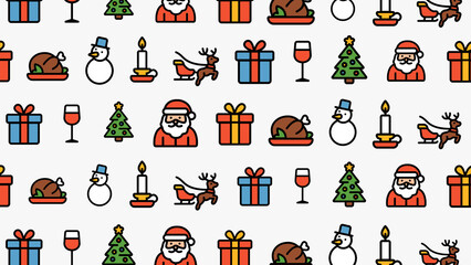 Fototapeta premium Thanksgiving motion pattern, perfect for dinner invitations, restaurant menus, and foodthemed designs.