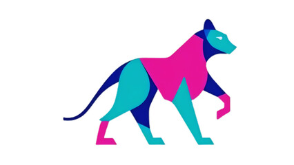 colored dog logo