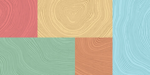 Wood texture set, different shades, pattern mosaic, seamless pattern, vector panel
