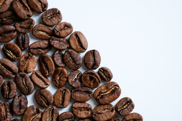 Close-up of freshly roasted coffee beans