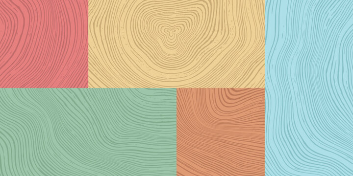 Wood texture set, different shades, pattern mosaic, seamless pattern, vector panel