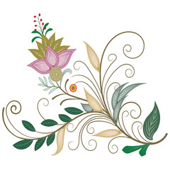 Graphic elements for vector design. Swirl vintage elements decorative illustration. 