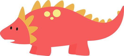 Colorful Cartoon Dinosaur Element