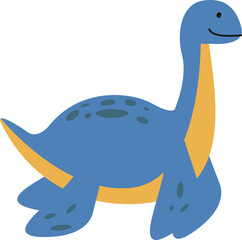 Colorful Cartoon Dinosaur Element