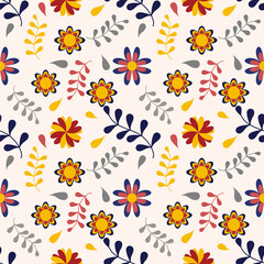 seamless pattern with flowers