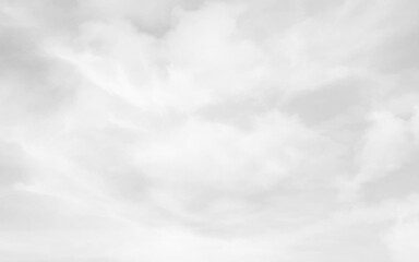 Cloudy White Sky Background. Copy Paste Space.