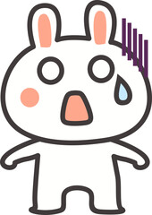 Cute White Bunny Element