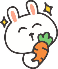 Cute White Bunny Element