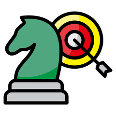 Marketing Strategy  Icon Element For Design