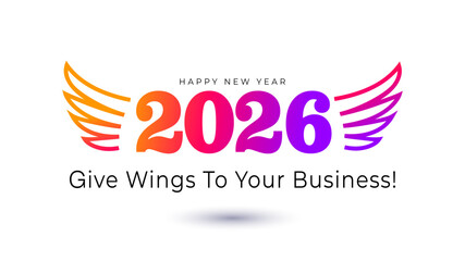 Happy new year 2026. success, growth, business and glory celebration concept.
