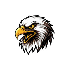 Bald Eagle Cartoon Vector Logo eagle