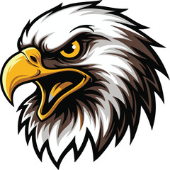 Bald Eagle Cartoon Vector Logo eagle