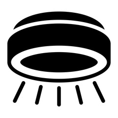 ceiling lamp glyph icon