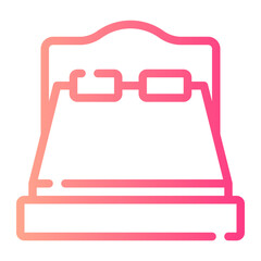 bedroom gradient icon