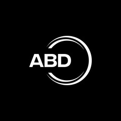ABD logo. A B D design. White ABD letter. ABD, A B D letter logo design.