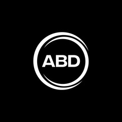 ABD logo. A B D design. White ABD letter. ABD, A B D letter logo design.