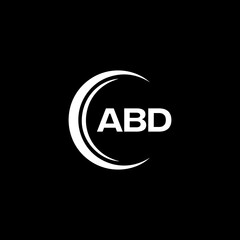 ABD logo. A B D design. White ABD letter. ABD, A B D letter logo design.