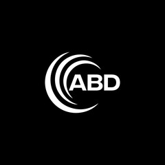 ABD logo. A B D design. White ABD letter. ABD, A B D letter logo design.