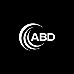 ABD logo. A B D design. White ABD letter. ABD, A B D letter logo design.