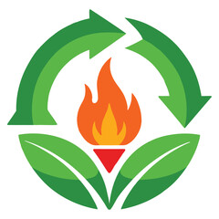 Eco nature leaf logo template vector illustration perfect for environmental, green technology, eco friendly brand, sustainability or natural product design