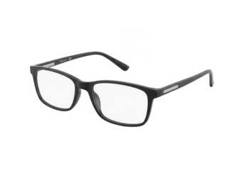 Black eyeglasses isolated on transparent background