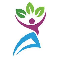 Health logo template vector design suitable for medical company branding wellness clinic healthcare project and health oriented creative artwork