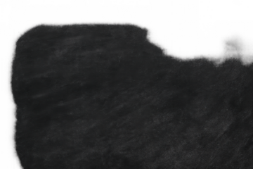 Black chalkboard background with erased chalk texture and grunge effect, isolated on transparent background