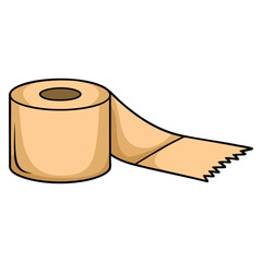 Illustration of tissue paper roll on white background vector design isolated perfect for hygiene, bathroom, home, cleaning, or office themed artwork