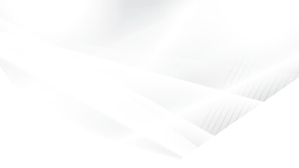 Abstract white and gray color, modern design stripes background with geometric shape. Vector illustration.	