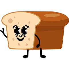 Cartoon Bread Character