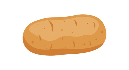 A rustic and wholesome common potato vegetable, presented in a clean, isolated style, ideal for use in cooking, agriculture, or healthy food illustrations.
