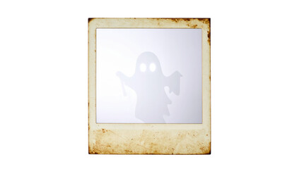 Vintage Polaroid Frame with Faded Image Nostalgic and Aged Photography.