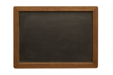 Empty chalkboard with wood frame having copy space, symbolizing education, learning, and blank slate for new ideas