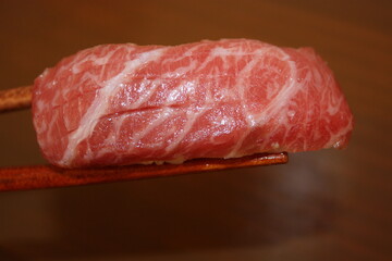 Raw Beef Sushi