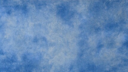 A serene cloudscape displays a gradient light blue sky with soft fluffy clouds drifting peacefully creating a calming at