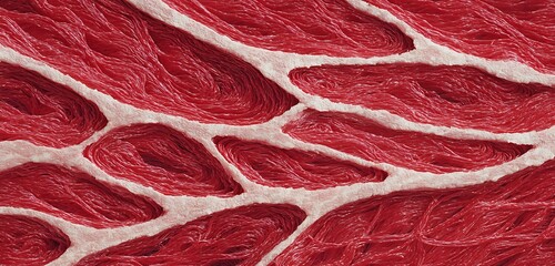 High-resolution anatomical illustration of cardiac muscle intercalated discs