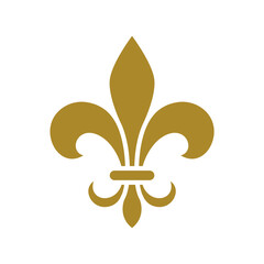 Fleur De Lis Icon Logo Design © buqancreative