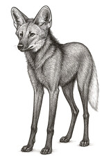Maned Wolf Tall Stand