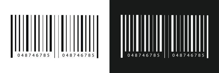 Barcode isolated on white background, Simple fake bar code, barcode scratched vector illustration , barcode icon for selling, Product Barcode, Trendy bar code for web icon in eps 10.