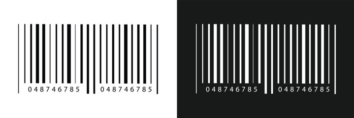 Barcode isolated on white background, Simple fake bar code, barcode scratched vector illustration , barcode icon for selling, Product Barcode, Trendy bar code for web icon in eps 10.