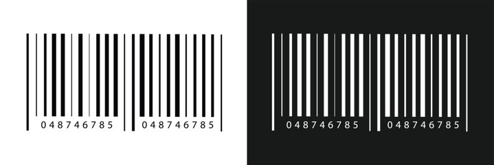 QR Code with text scan me icon and barcode icon collections. Dummy Barcodes and QR code label Collection. digital bar code and retail pricing bars QR code icon in eps 10.