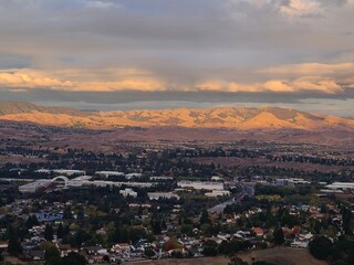 View of East Bay hills and San Ramon valley from Bishop Ranch Open Space