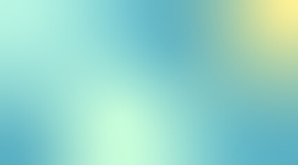 Calm and serene abstract background featuring a smooth gradient of light blue, teal, and soft yellow hues for a modern wallpaper