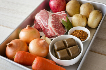 日本のカレー食材