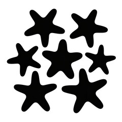 Elegant star shapes pattern for creative designs