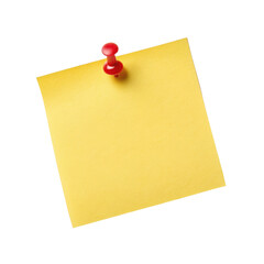 Yellow sticky note pushpin png memo note png adhesive paper png office note png pinned note png reminder png transparent background image