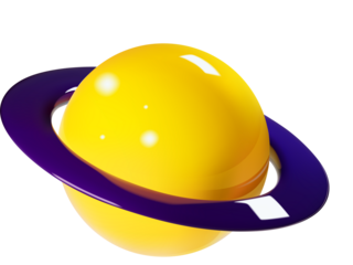 3d Modern Planet Icon 