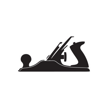 Jack plane silhouette vector flat illustration design on white back groud